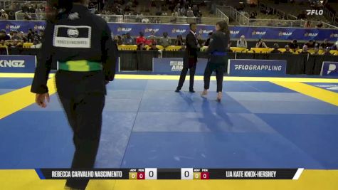 Lia Kate Knox-Hershey vs Rebecca Carvalho Nascimento 2026 Pan Jiu Jitsu IBJJF Championship