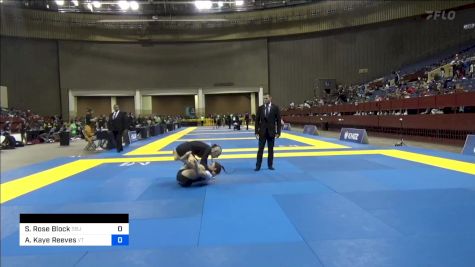 Sarah Rose Block vs Alannah Kaye Reeves 2024 Pan IBJJF Jiu-Jitsu No-Gi Championship