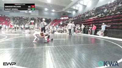 46 lbs Consolation - Emerson Williams, Collinsville Cardinal Youth Wrestling vs Harley Howell, Henryetta Knights Wrestling Club