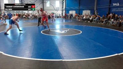 Elite 184 lbs Cons. Round 3 - Robert Cunningham, Cortland State vs Cal Ries, Wisconsin-Platteville