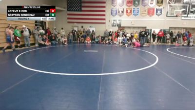 24 lbs Round 1 - Cayson Stark, Sailor Wrestling Club vs Grayson Gendreau, River Bend Wrestling