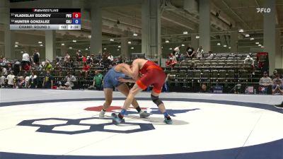 86 lbs Champ. Round 2 - Vladislav Egorov, Peninsula Wrestling Club vs Hunter Gonzalez, California
