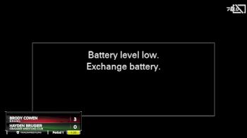 165 lbs Champ. Round 1 - Brody Cowen, B.R.A.W.L vs Hayden Brugier, Crusader Wrestling Club
