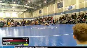 125 lbs Semis (4 Team) - Riley Cox, Perry Meridian vs Caden Carrol, Hobart