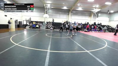 170 lbs Rr Rnd 2 - Natalie Davis, Glenpool Girls HS vs Saphira Hawk, Jay High School