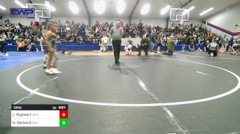 55 lbs Quarterfinal - Legend Bigheart, Sperry Wrestling Club vs Hank Deckard, Raw Wrestling Club