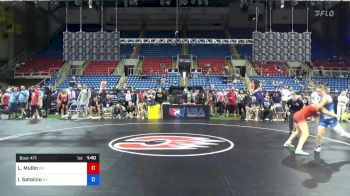 122 lbs Cons 32 #1 - Larra Mullin, Oklahoma vs Isabella Satalino, New York