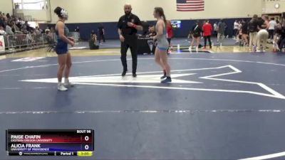 123 lbs 5th Place Match - Alicia Frank, University Of Providence vs Paige Chafin, Eastern Oregon University