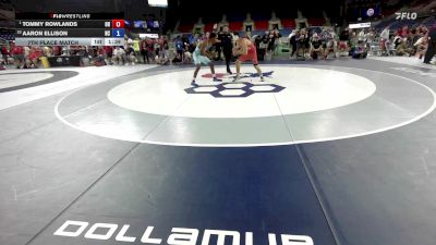 150 lbs 7th Place Match - Tommy Rowlands, OH vs Aaron Ellison, NC