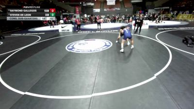 175 lbs Cons. Sub-quarters - Raymond Gallegos, Yuba Sutter Combat Wrestling Club vs Steven De Leon, Santa Clarita Wildcats
