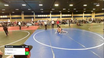 132 lbs Round Of 32 - Ronnie Ramirez, Pounders WC vs Peyton Rogers, Gold Rush Wr Ac