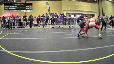 130 lbs Consi Of 8 #2 - Lucas Martinez, Regulator Wrestling vs Ezra Sanabria, Warriors Of Christ