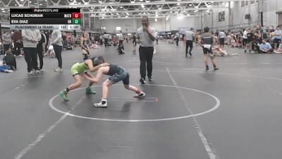 72 lbs Placement (4 Team) - Lucas Schuman, Mat Assassins Red vs Eva Diaz, Headhunters
