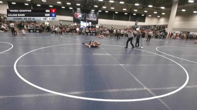 135 lbs Champ. Rd Of 32 - Naima Ghaffar, M3 Wrestling Academy vs Lillian Barr, Cleveland High School Wrestling