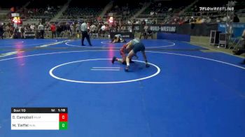 101 lbs Quarterfinal - Dillon Campbell, Palmer vs Mason Tieffel, Purler Wrestling Academy