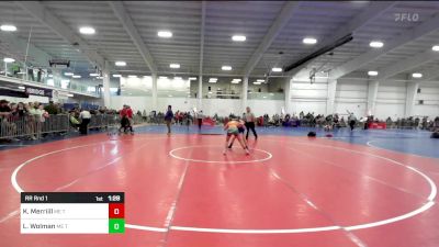 105 lbs Rr Rnd 1 - Kilee Merriill, ME Trappers WC vs Lily Wolman, ME Trappers WC