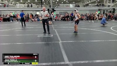 100 lbs Round 1 (4 Team) - Jake Tsalaikhin, Dragons United vs John Padilla, Mat Warriors Maniacs