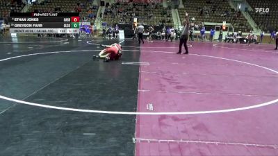 1A-4A 150 Champ. Round 1 - Ethan Jones, Oak Grove vs Greyson Farr, Cleburne County