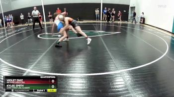 105 lbs Quarterfinal - Violet Diaz, Big Game Wrestling vs KyLee Smith, Lions Wrestling Academy