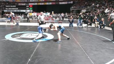 5A 120 lbs 3rd Place Match - Eli Archibeque, Rio Rancho vs Zack Valdez, La Cueva