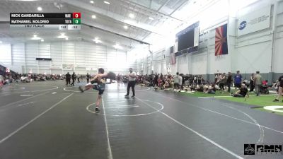 126 lbs 2nd Place - Nick Gandarilla, WAR Wrestling Club vs Nathaniel Solorio, Total Kaos WC