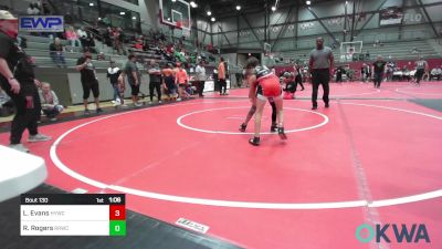 67 lbs Rr Rnd 3 - Lincoln Evans, Hilldale Youth Wrestling Club vs Ronald Rogers, Red Ryder Wrestling Club