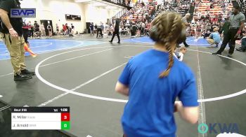 70 lbs Rr Rnd 3 - Riley Miller, R.A.W. vs Jolynn Arnold, Sperry Wrestling Club