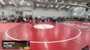 110 lbs Cons. Semi - Jessica Farmer, Coronado vs Mia Thorne, Discovery Canyon