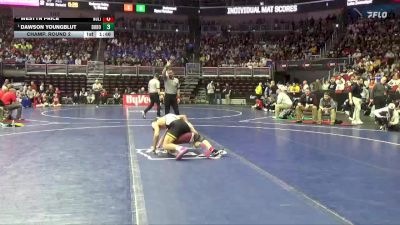 1A-144 lbs Champ. Round 2 - Dawson Youngblut, Don Bosco vs Westyn Price, North Linn