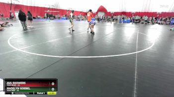 140 lbs Round 2 (6 Team) - Ava Showers, Team Blue vs Madelyn Goebel, Team Red