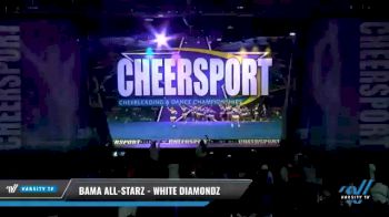 Bama All-Starz - White Diamondz [2021 L2 Youth - Small - A Day 2] 2021 CHEERSPORT National Cheerleading Championship
