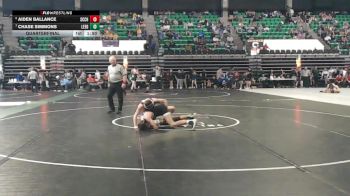 5A 120 lbs Quarterfinal - Chase Simmons, Leeds vs Aiden Ballance, Saint Clair County