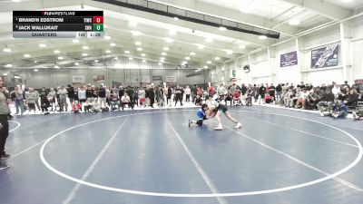 120 lbs Quarters - Brand'n Edstrom, Team Idaho Wrestling Club vs Jack Wallukait, Sebolt Wrestling Academy