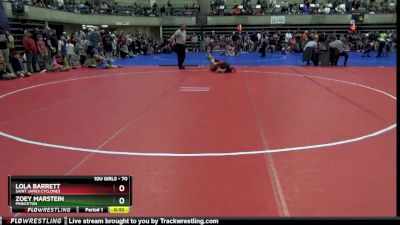 70 lbs Round 1 - Lola Barrett, Saint James Cyclones vs Zoey Marstein, Princeton