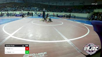 64 lbs Quarterfinal - Logan Forst, Predator Wrestling vs Uzziah Clark, Team Tulsa Wrestling Club