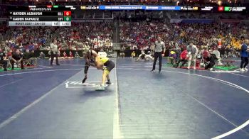 2A-132 lbs Cons. Round 2 - Hayden Albaugh, Williamsburg vs Caden Schultz, Tipton