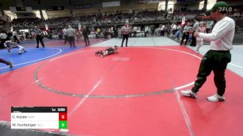 62 lbs Quarterfinal - Clayton Kazee, Pueblo County WC vs Max Huntsinger, Teller Takedown