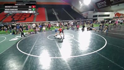 132 lbs Cons. Sub-semis - Beckett Clear, California vs Noah Sanchez, Nevada
