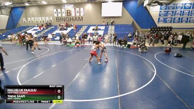 165 lbs 3rd Place Match - Maluelue Faaliliu, Team Pride Academy vs Takai Saafi, West Jordan