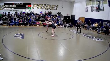 172 lbs Cons. Round 2 - Lane Crowe, Bethel Park vs Ayden Mangino, New Castle