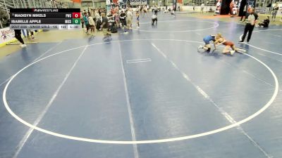 Junior Girls - 105 lbs Semis - Madisyn Mikels, Portage Wrestling Club vs Isabelle Apple, Missouri