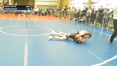 90-I lbs Consi Of 8 #1 - Radley Geyer, Upper Dublin Youth Wrestling vs Vincent Pelosi, Seagull Wrestling Club
