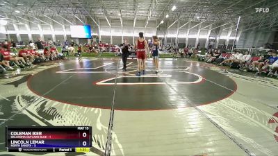 215 lbs Round 2 (6 Team) - Coleman Iker, Oklahoma Outlaws Blue vs Lincoln Lemar, North Dakota