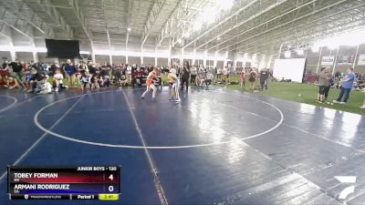 120 lbs Cons. Round 3 - Tobey Forman, NV vs Armani Rodriguez, CA