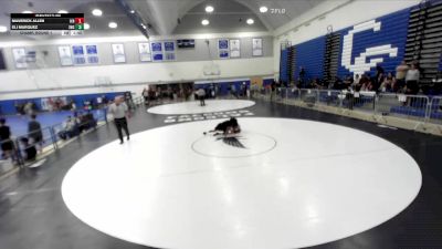106 lbs Champ. Round 1 - Eli Marquez, Silverback Wrestling Club vs Maverick Allen, Cerritos