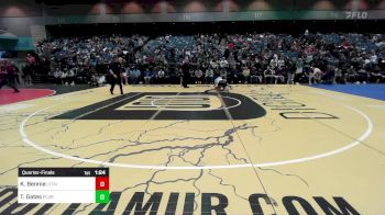 190 lbs Quarterfinal - Kael Bennie, Layton vs Trevyn Gates, Pleasant Grove