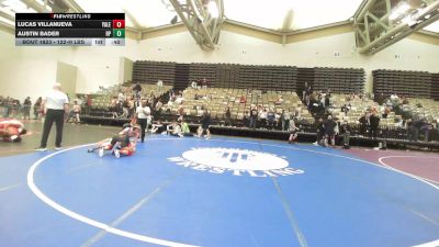 122-H lbs Consi Of 16 #1 - Lucas Villanueva, Yale Street vs Austin Bader, Rocky Point HS