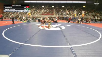 3A-120 lbs Champ. Round 1 - Kal Smith, Burns/Pine Bluffs vs Henry Quiver, Lander Valley