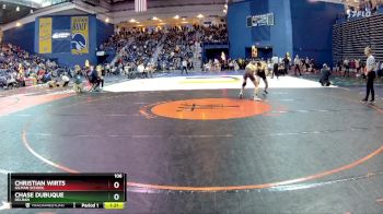 106 lbs Champ. Round 2 - Christian Wirts, Gilman School vs Chase Dubuque, Delran