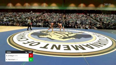 132 lbs Round Of 64 - Azaiah Ortega, Adams City vs Alex Reinhart, La Costa Canyon